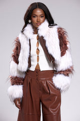 FRANKIE PATCHWORK FAUX FUR