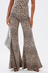 IN THE WILD WIDE LEG CHEETAH PANT