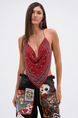 FOREVER AND EVER COWL NECK BLOUSE