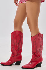 IZABELLA WATERMELON WESTERN BOOT