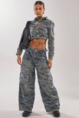 I THINK YOU WANNA KNOW DENIM CARGO PANT