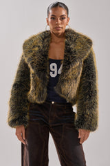 LIMONCELLO FAUX FUR COAT