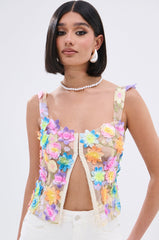 FLOWER POWER SHEER CORSET