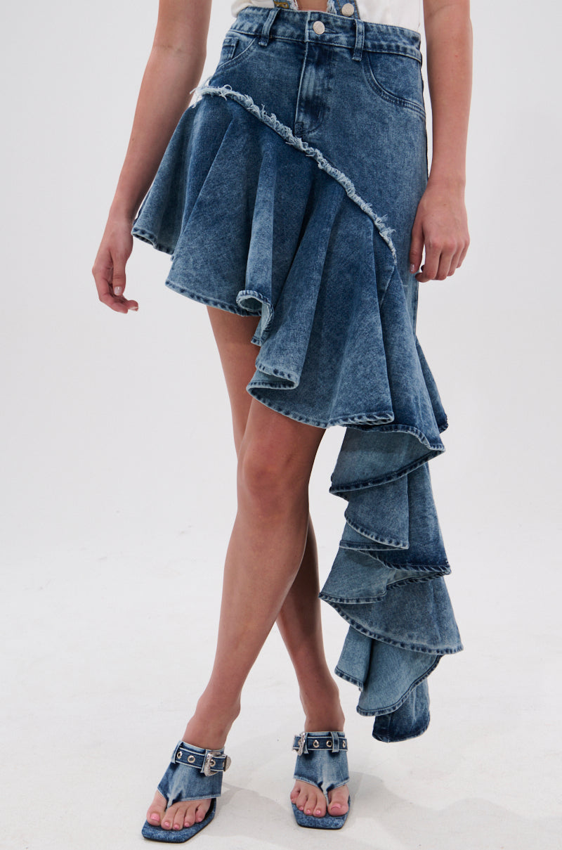 CRAZY FOR YOU DENIM SKIRT
