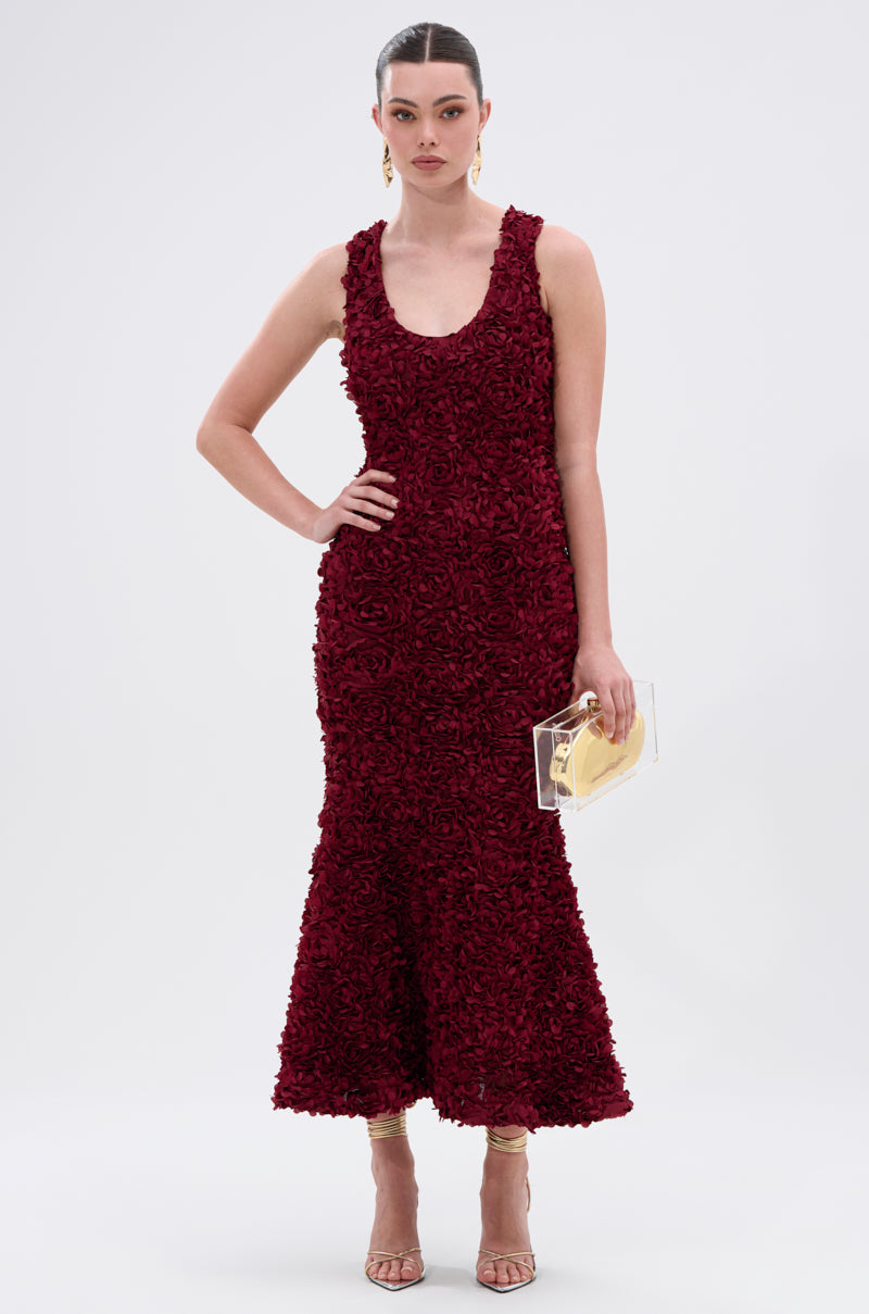 GARDEN PARTY FLORAL MIDI DRESS
