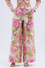 LOVELY FLORAL BROCADE TROUSER
