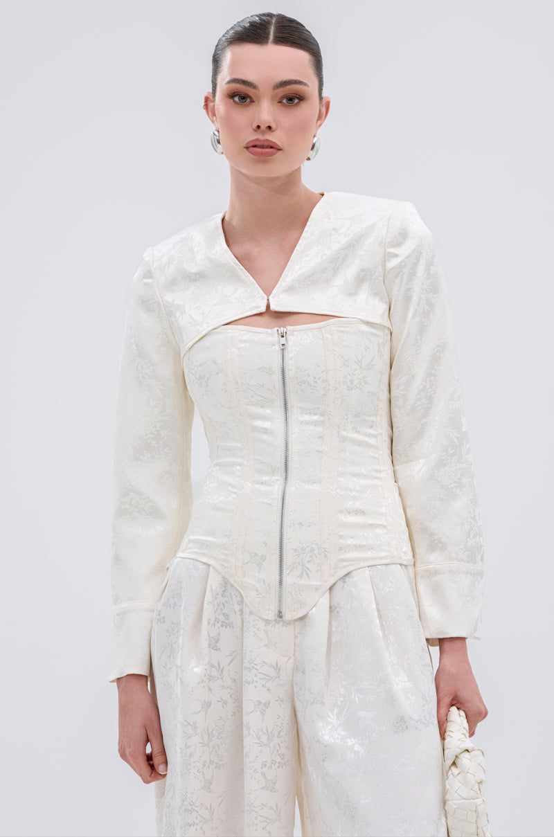 DAISY DOVE JACQUARD BLAZER