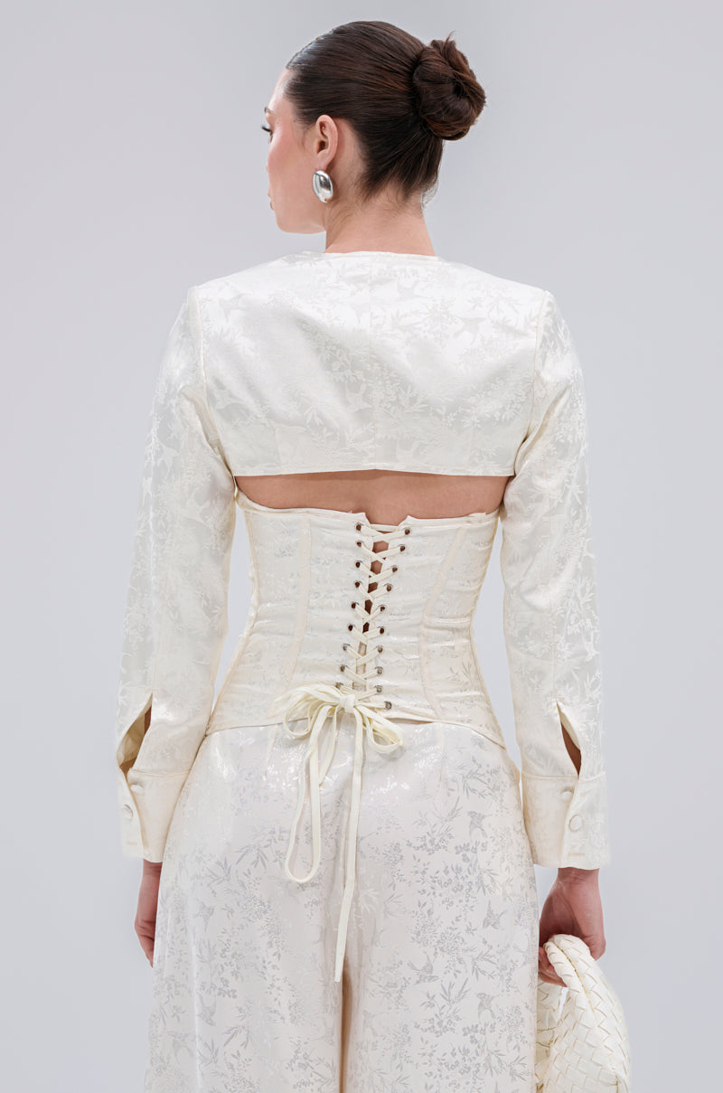 DAISY DOVE JACQUARD BLAZER