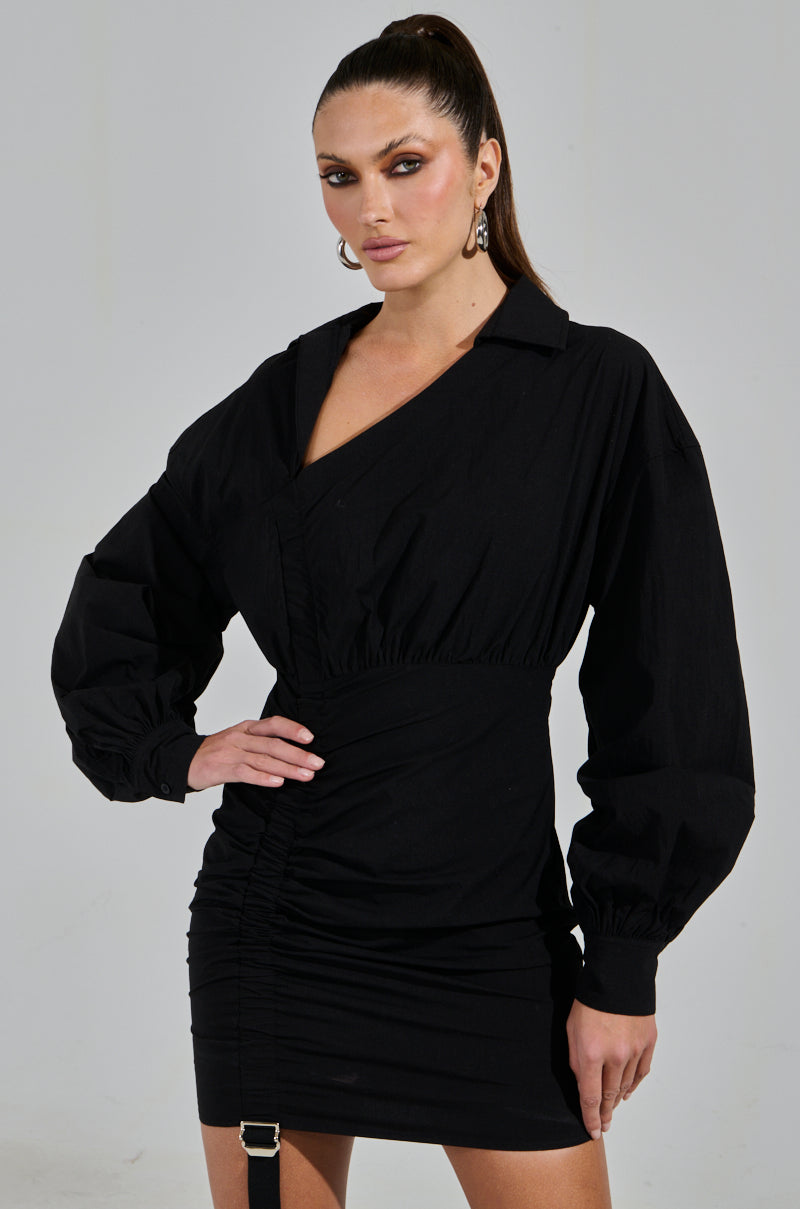 MELODY POPLIN MINI DRESS