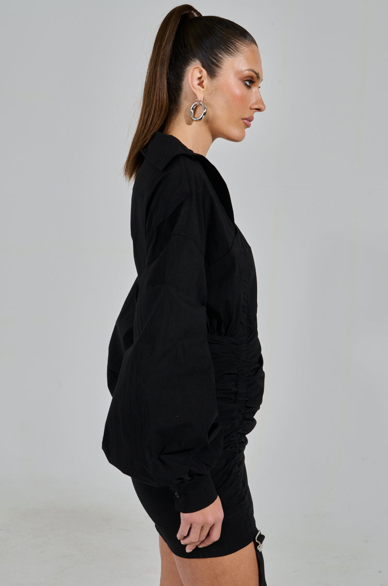 MELODY POPLIN MINI DRESS