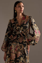 LUXE ENERGY BROCADE BLOUSE