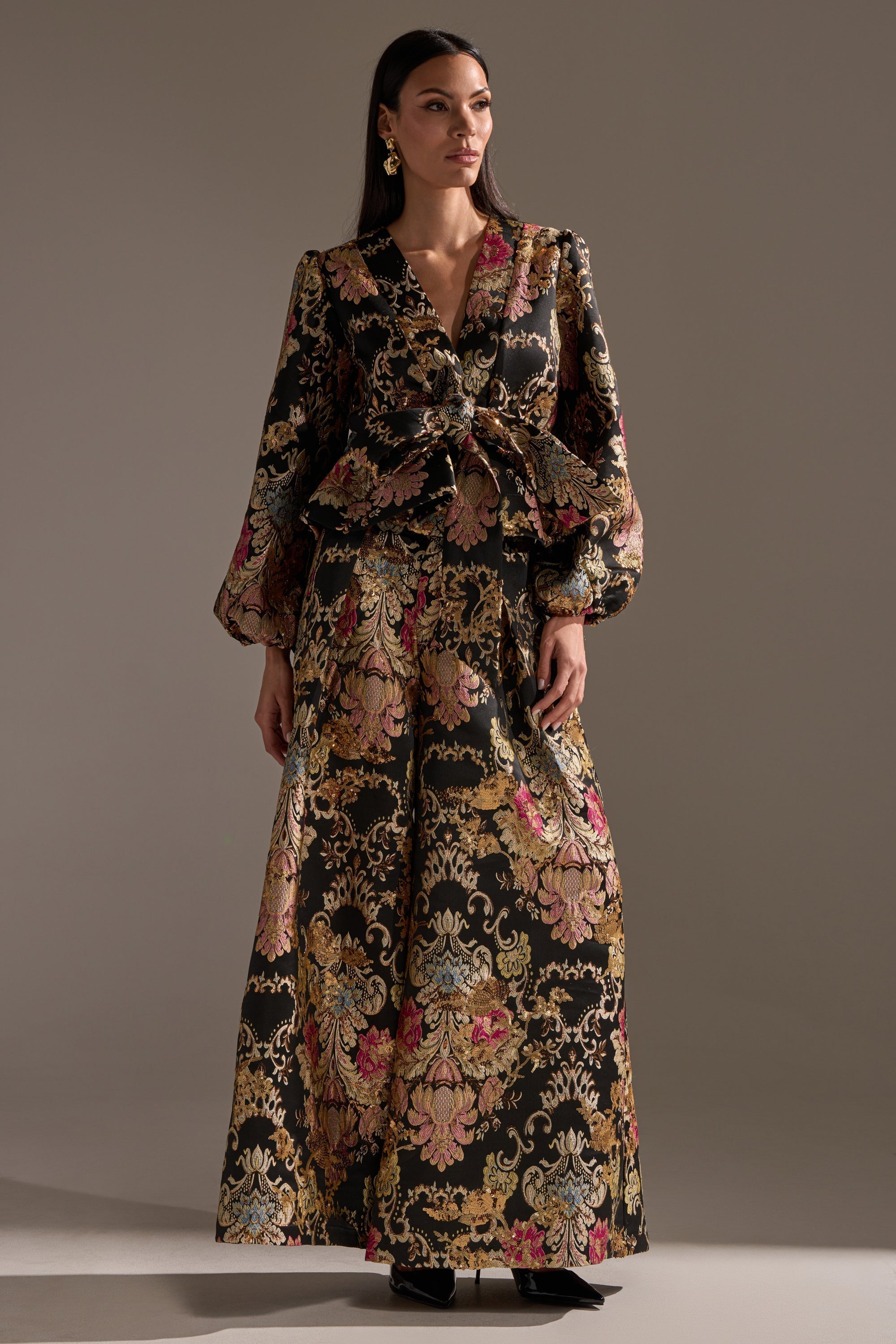 LUXE ENERGY BROCADE BLOUSE