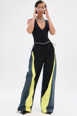 HARDEST TO LOVE COLORBLOCK DENIM PANT