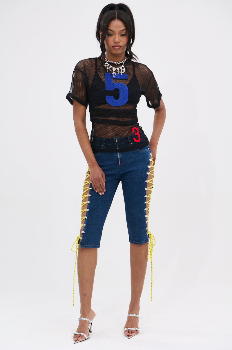 PLAYIN THE FIELD MESH TOP