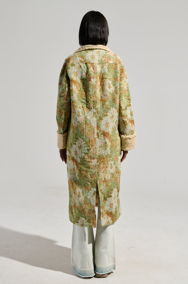 HERE COMES TROUBLE SHERPA LINED TRENCH