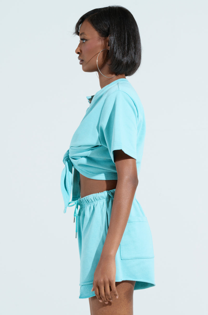 FRESH AIR TIE FRONT TOP