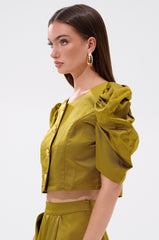 CHIC LADY BUTTON DOWN BLOUSE