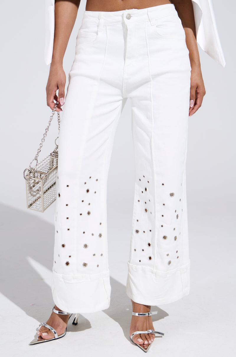 JULIA CROPPED WIDE LEG JEANS
