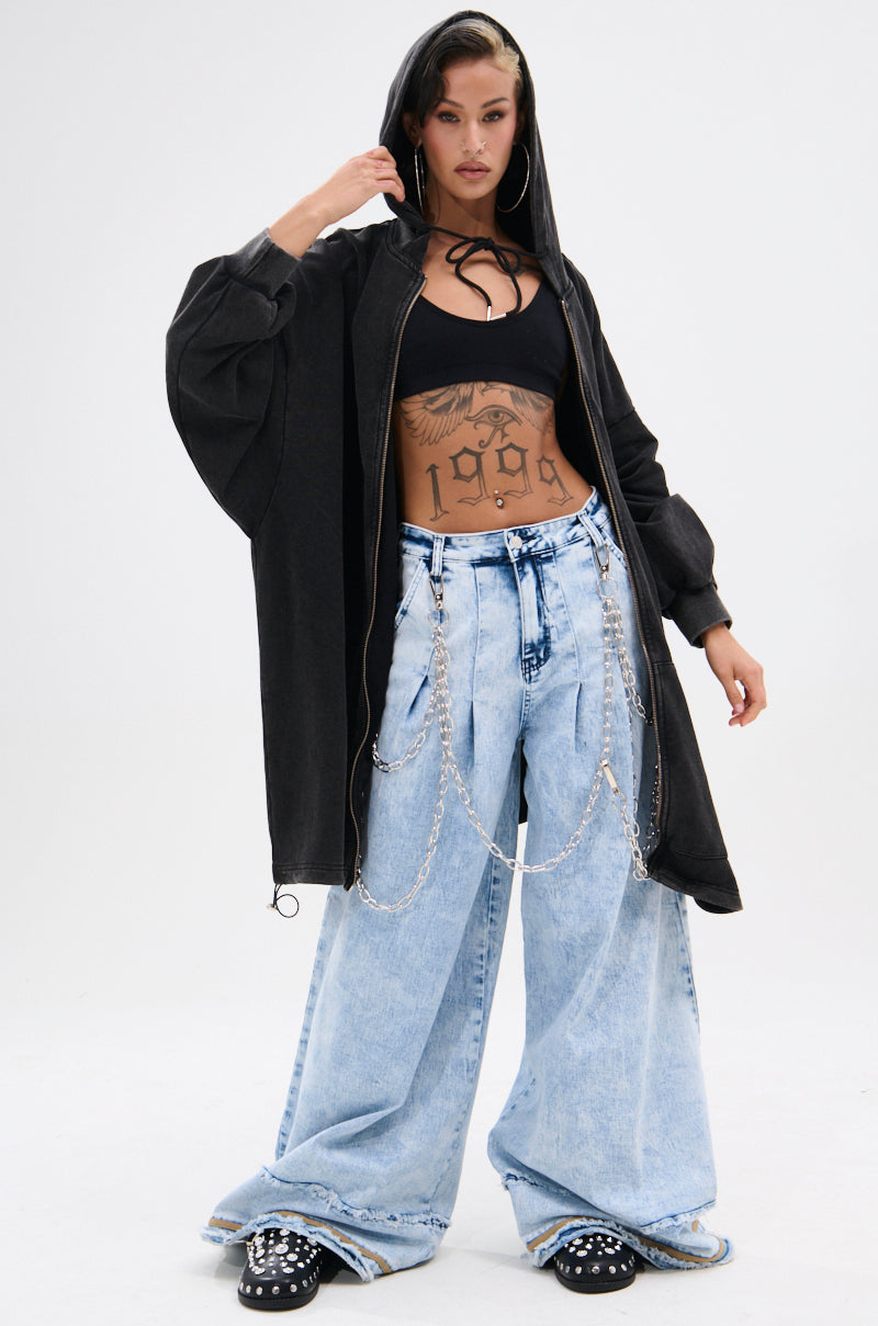 IN CHARGE WIDE LEG DENIM PANT