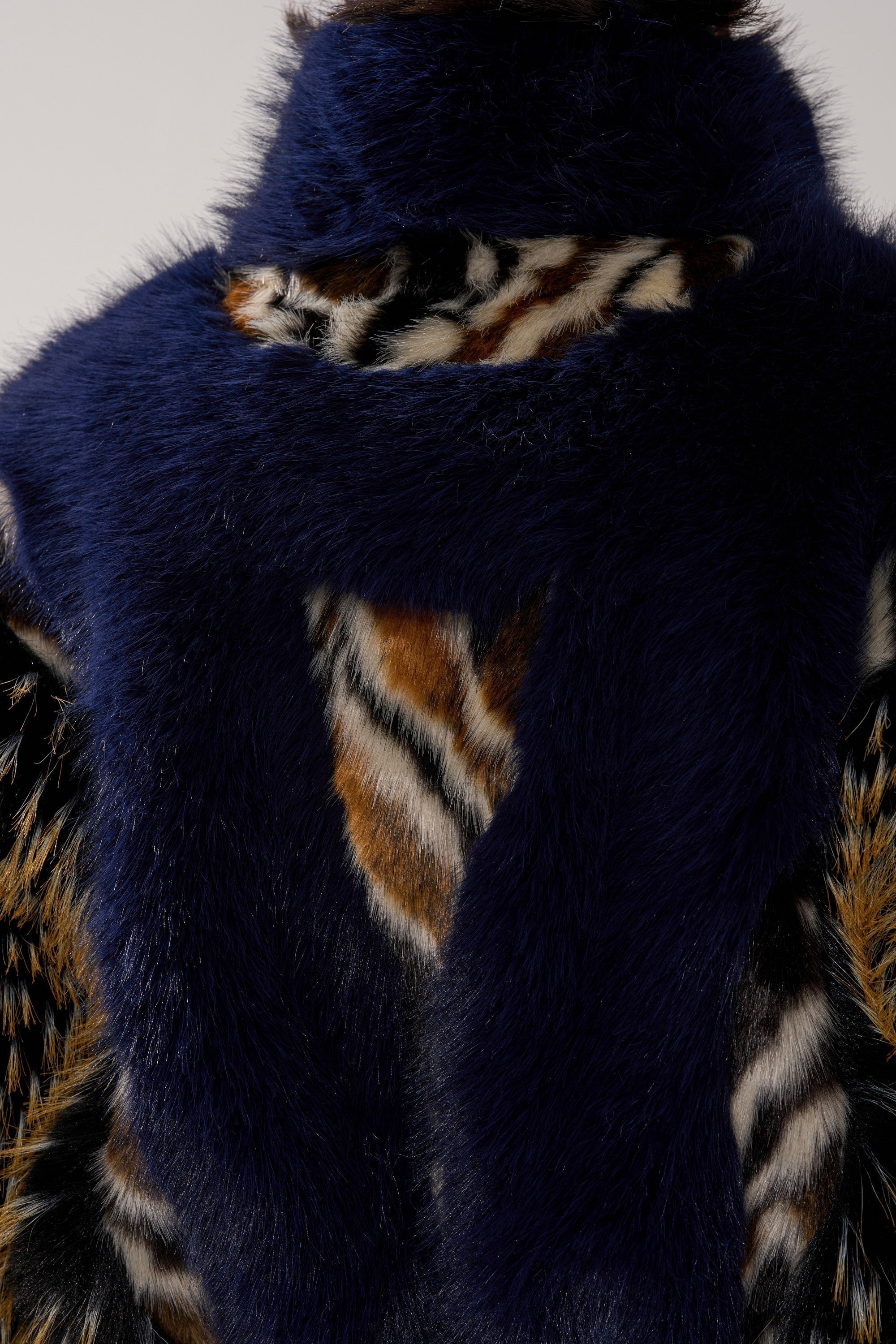 CYCLONE PATCHWORK FAUX FUR