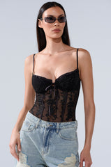GOT YOUR ATTENTION LACE BODYSUIT