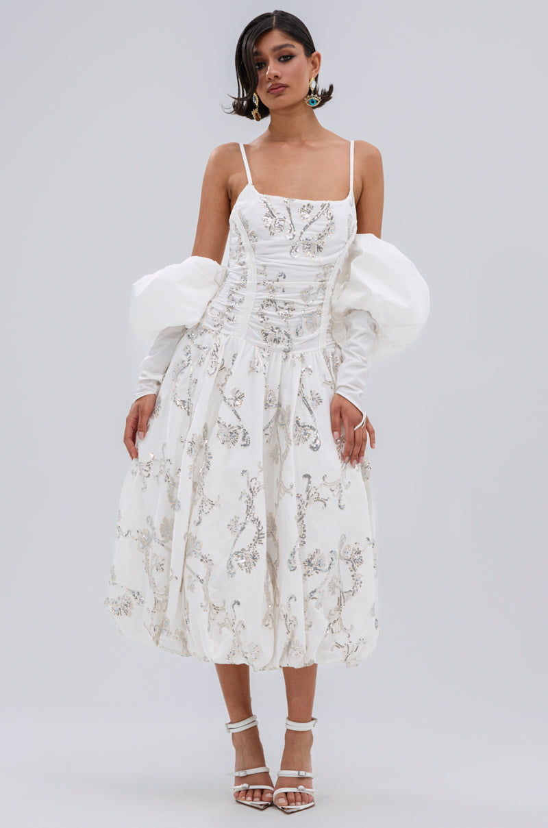 BEST DRESSED PRINTED MIDI DRESS