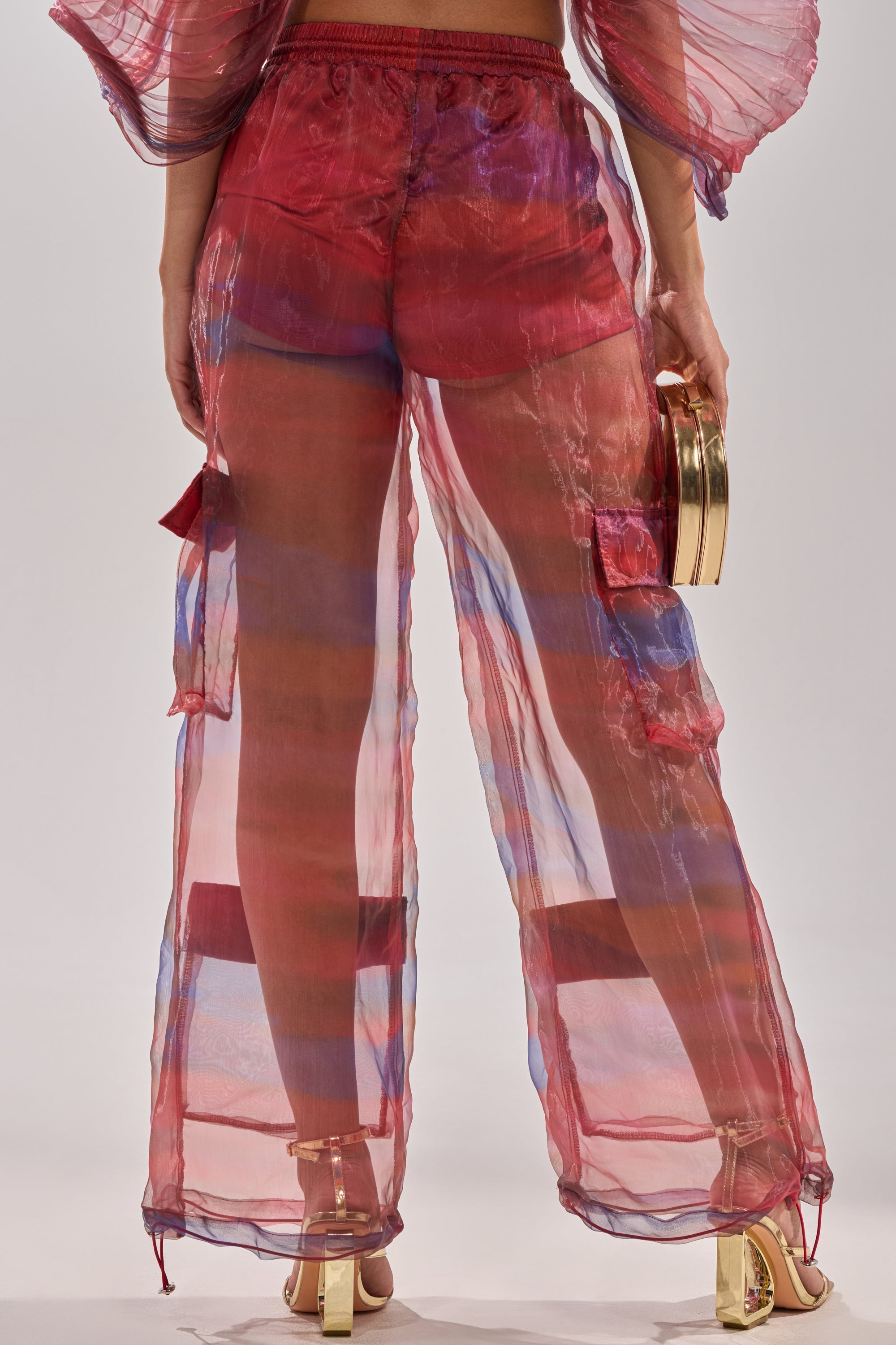 LETS LIVE IN THE MOMENT CHIFFON TROUSER