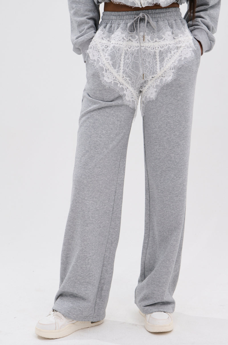 MAYBE NEXT TIME JOGGER WITH LACE DETAILS