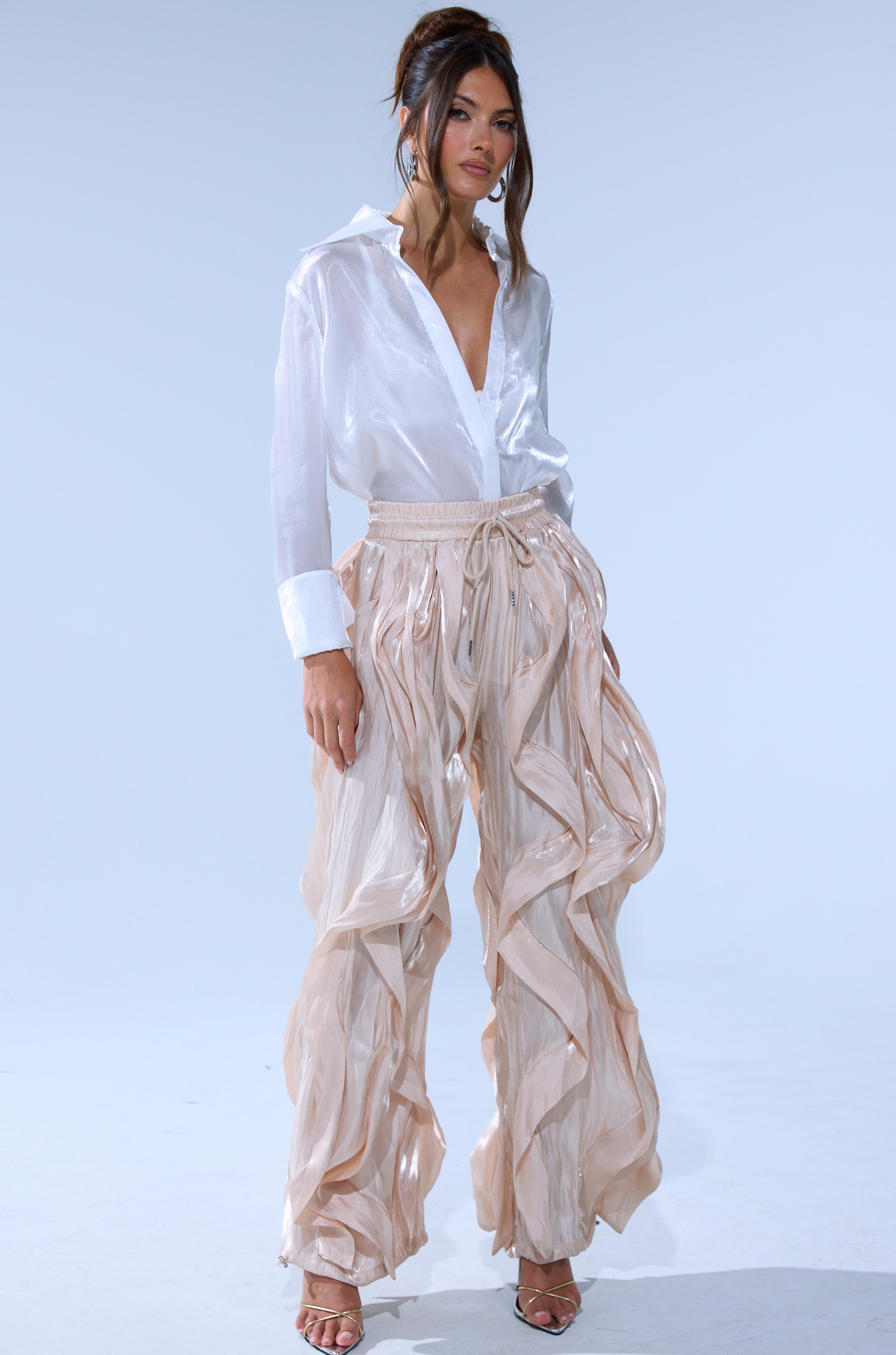 COOLEST ON THE BLOCK SATIN JOGGER