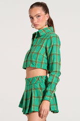 LUCKY GIRL BUTTON DOWN SHIRT