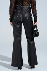 FLY GIRL FAUX LEATHER PANT