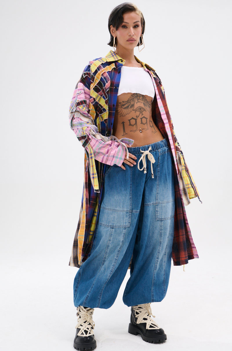 DONT MESS WITH ME DENIM JOGGER