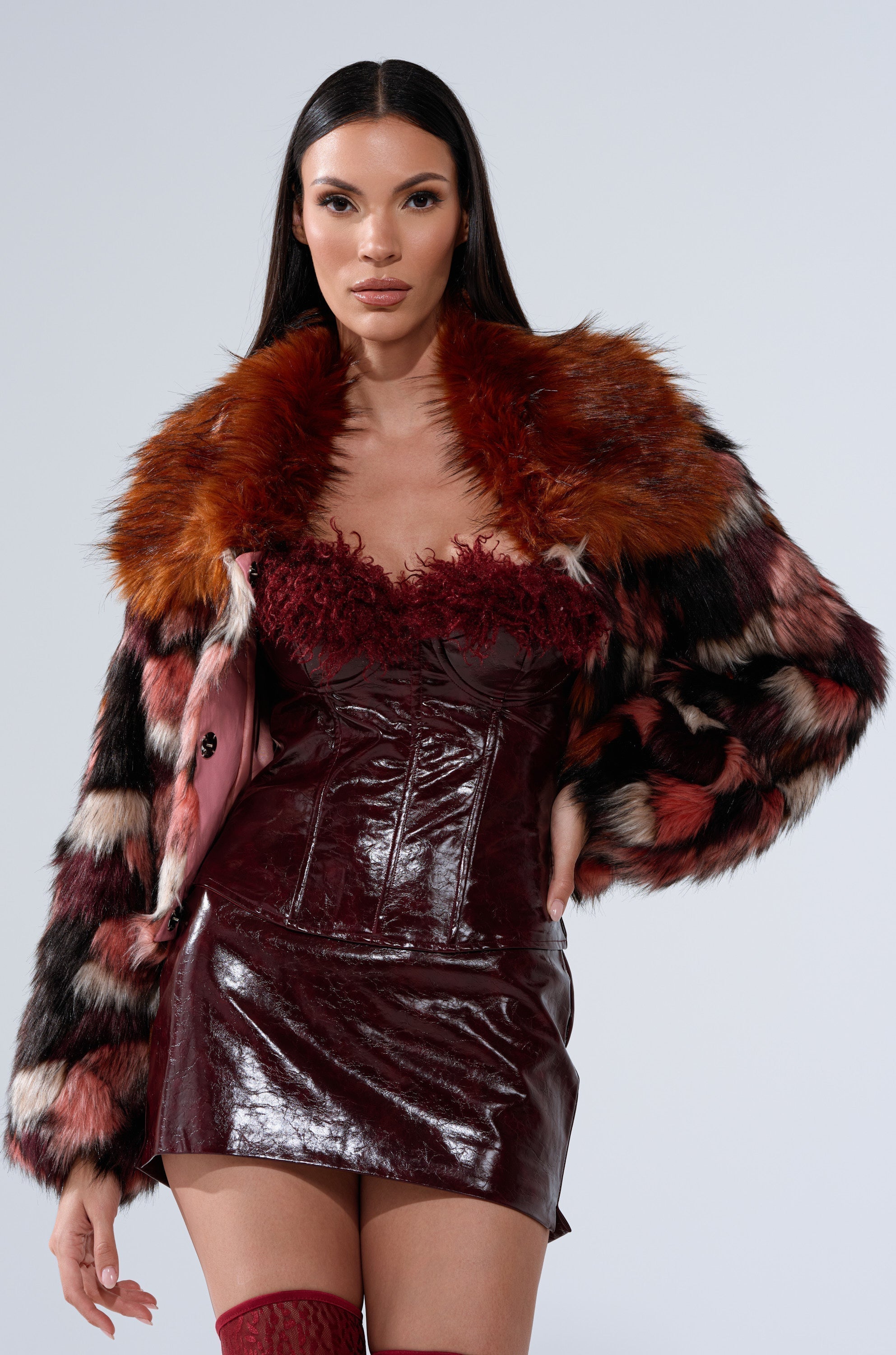 DELTA FAUX FUR COAT
