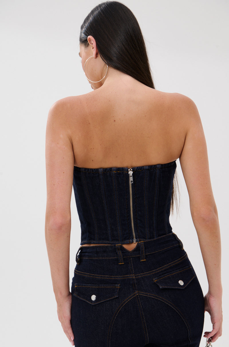 GIVE IT TO ME BABY DENIM CORSET