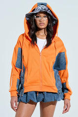 IN YOUR FACE ZIP UP SWEATSHIRT