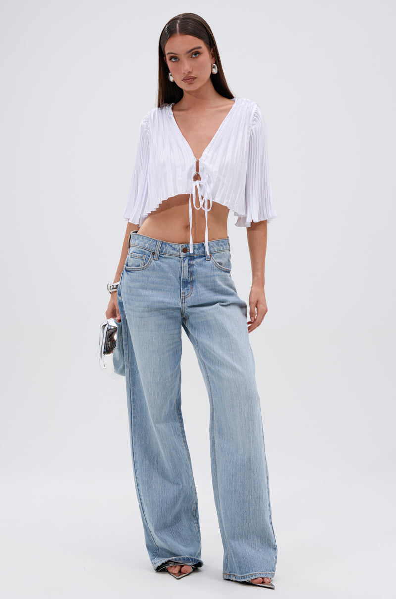 MARY LOO TIE FRONT BLOUSE