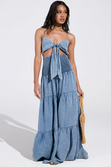 JUMPIN AROUND DENIM JUMPSUIT