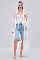 BORA BORA LACE DUSTER IN WHITE