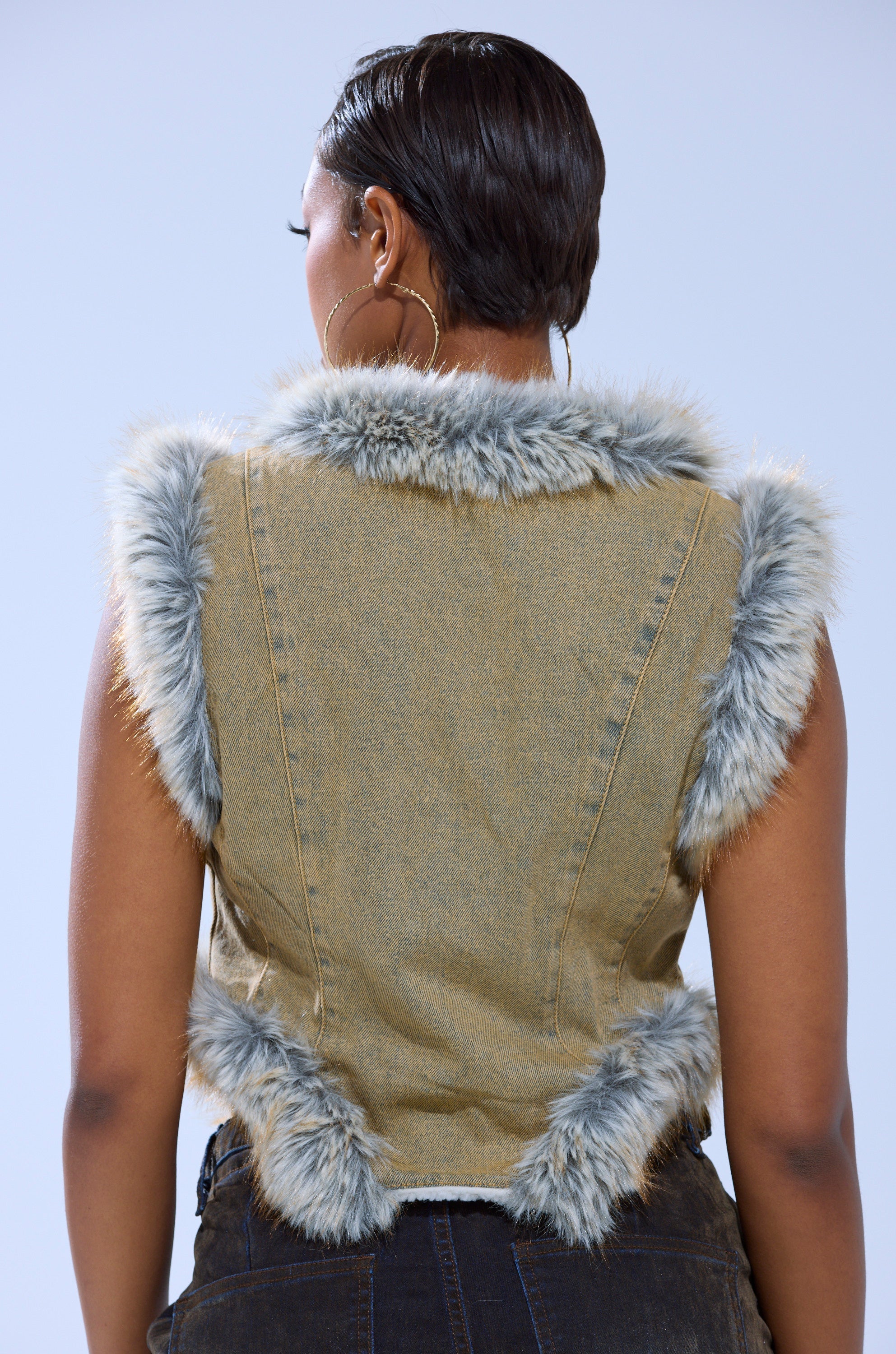 ITTY BITTY FUR TRIM VEST
