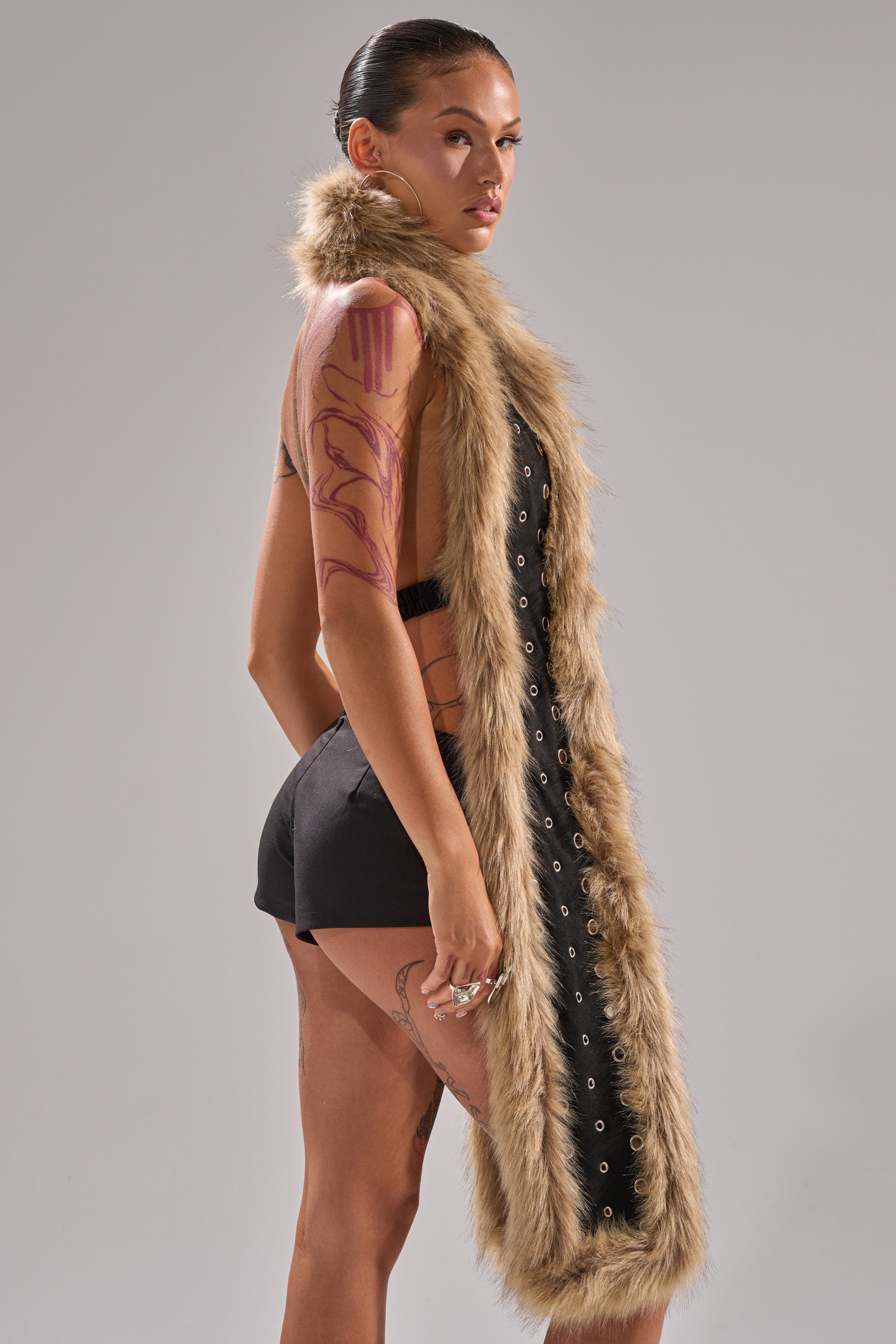 ICY HOT FUR BRALETTE
