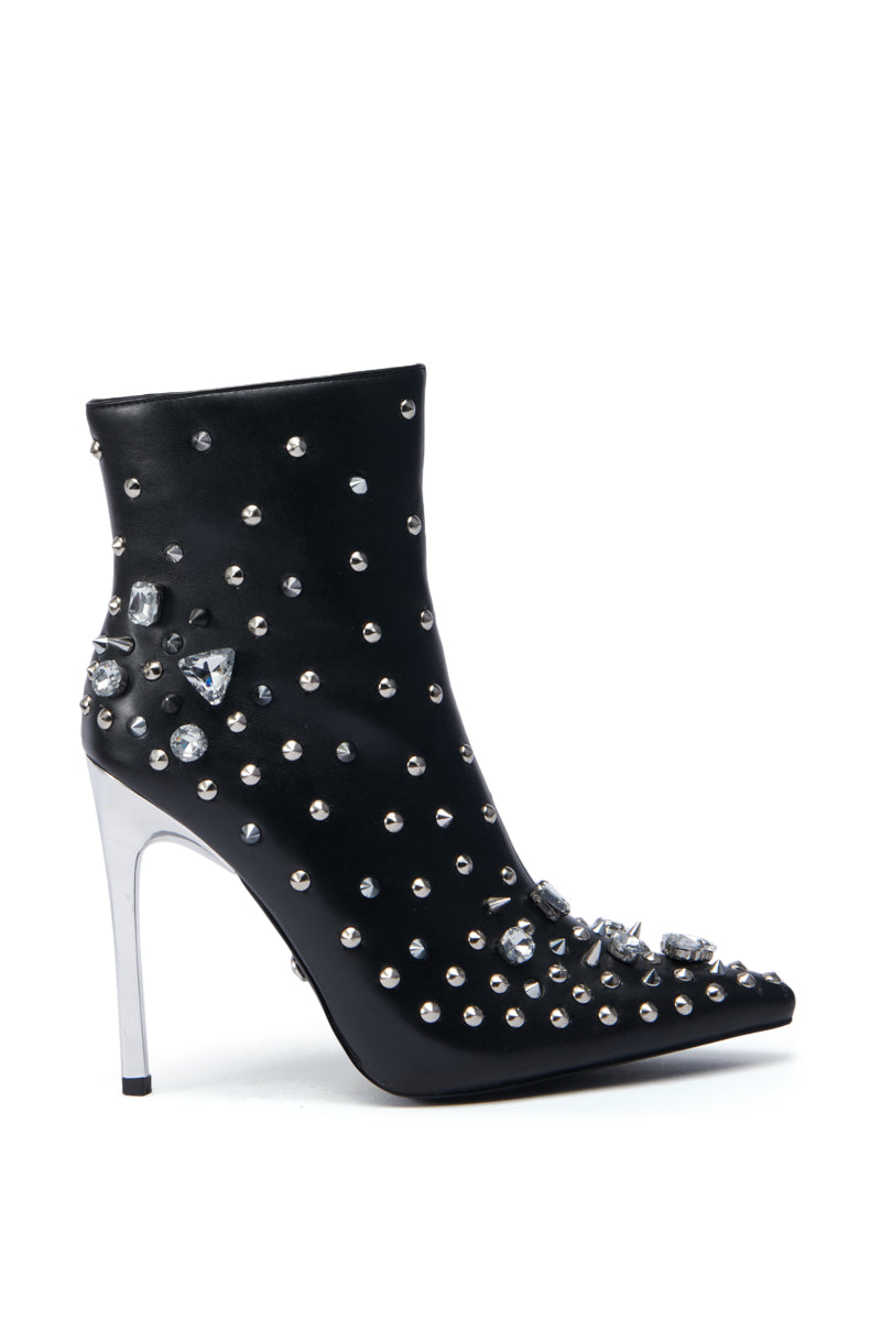 AZALEA WANG OAKLEE BLACK STILETTO BOOTIE