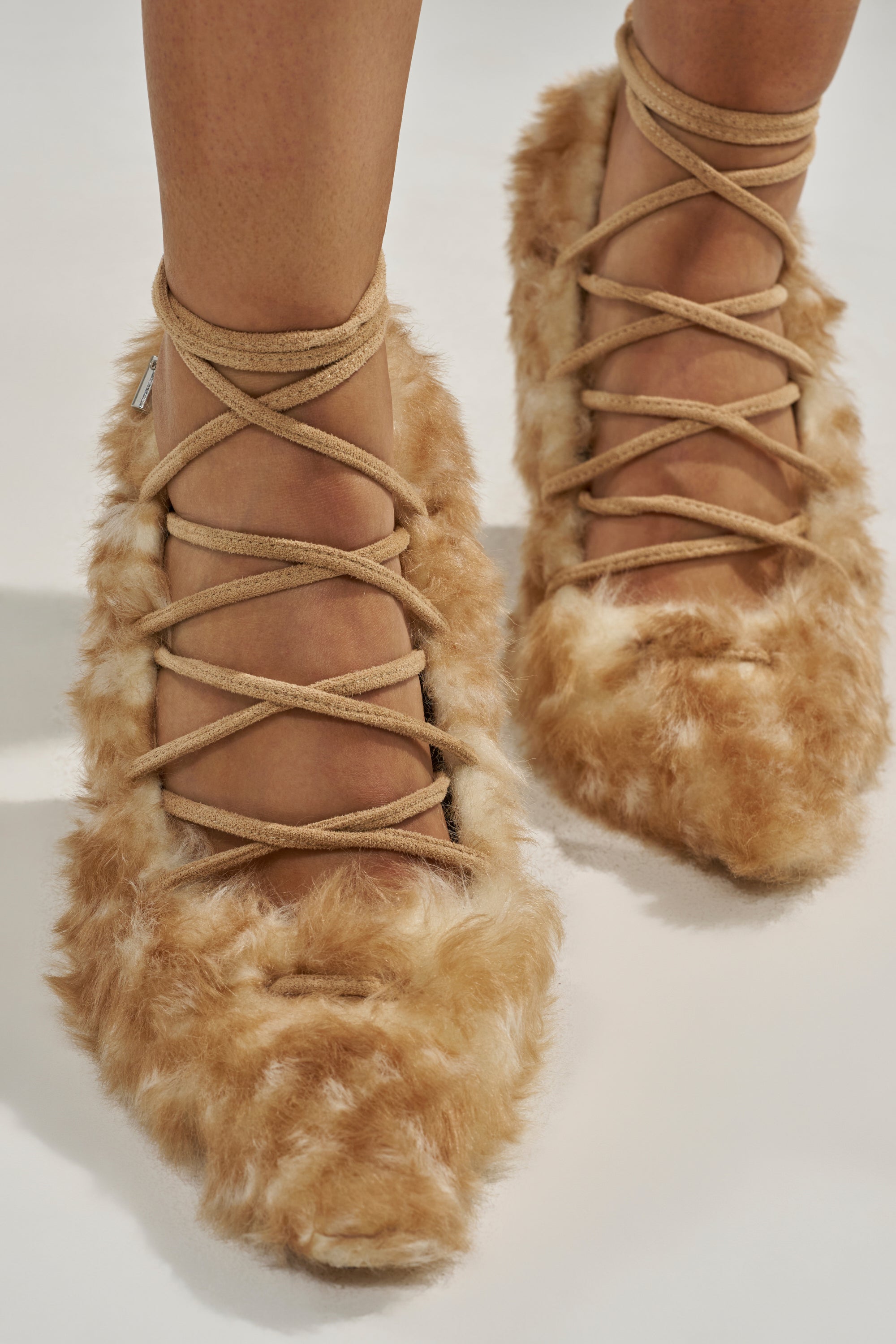 AZALEA WANG PAULHINO SNOW LEOPARD STRAPPY PUMP