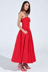 DOLCE DREAMING MIDI DRESS WITH CORSET