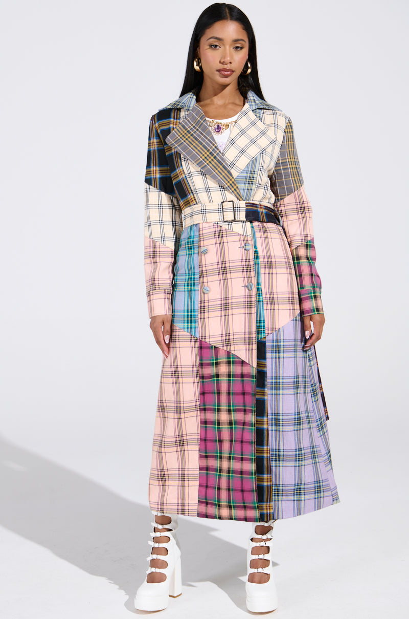LOGAN PATCHWORK TRENCH