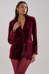 LUXE VELVET TUXEDO BLAZER