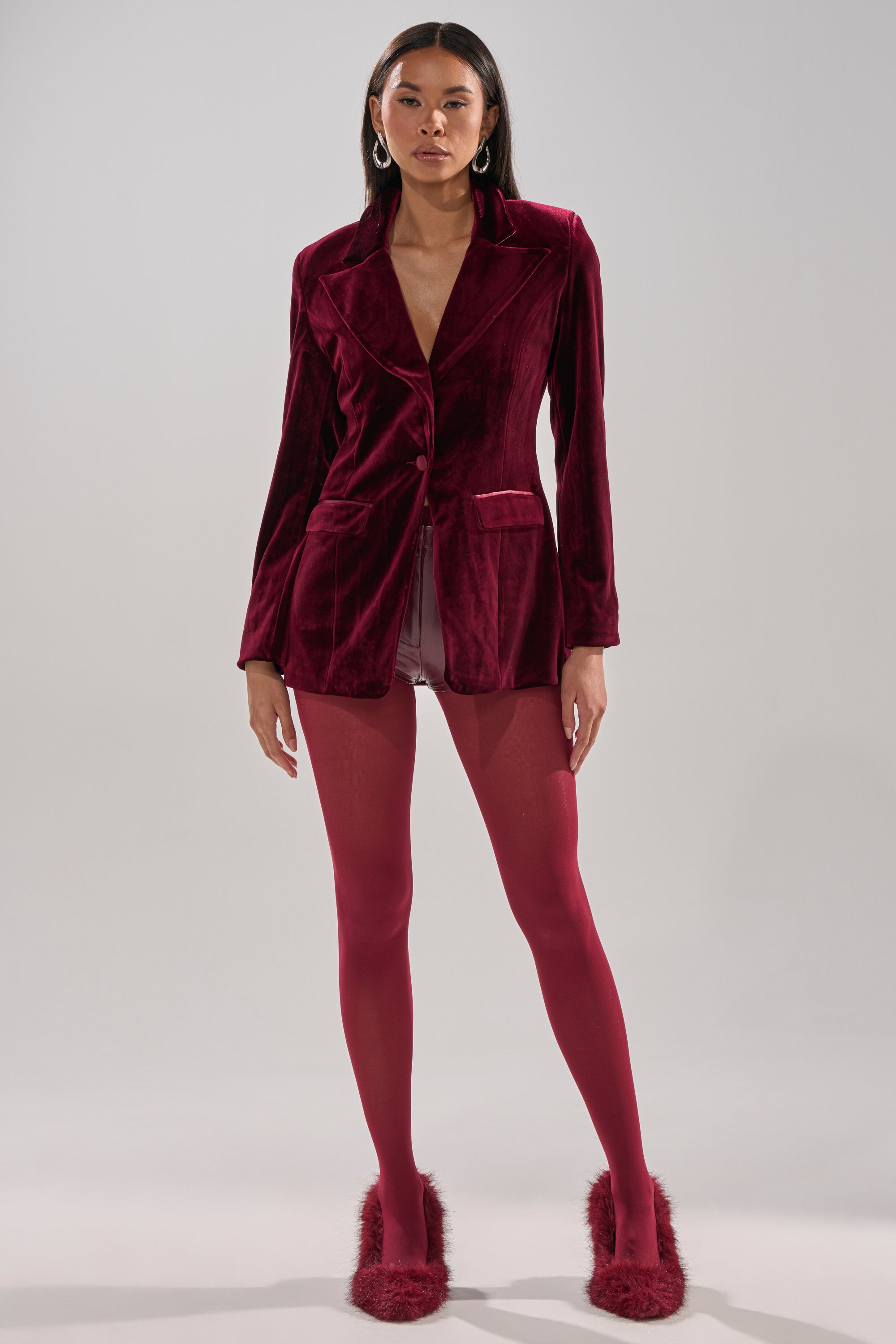 LUXE VELVET TUXEDO BLAZER
