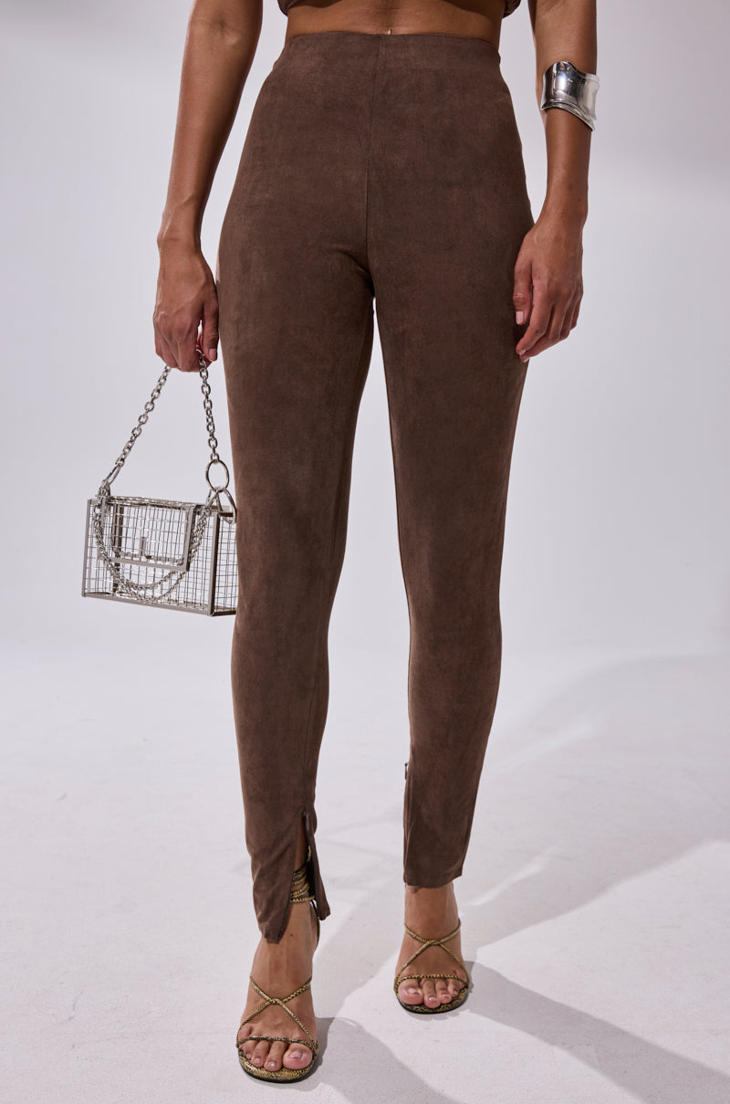 CHOCOLATE HEAVEN SUEDE LEGGING