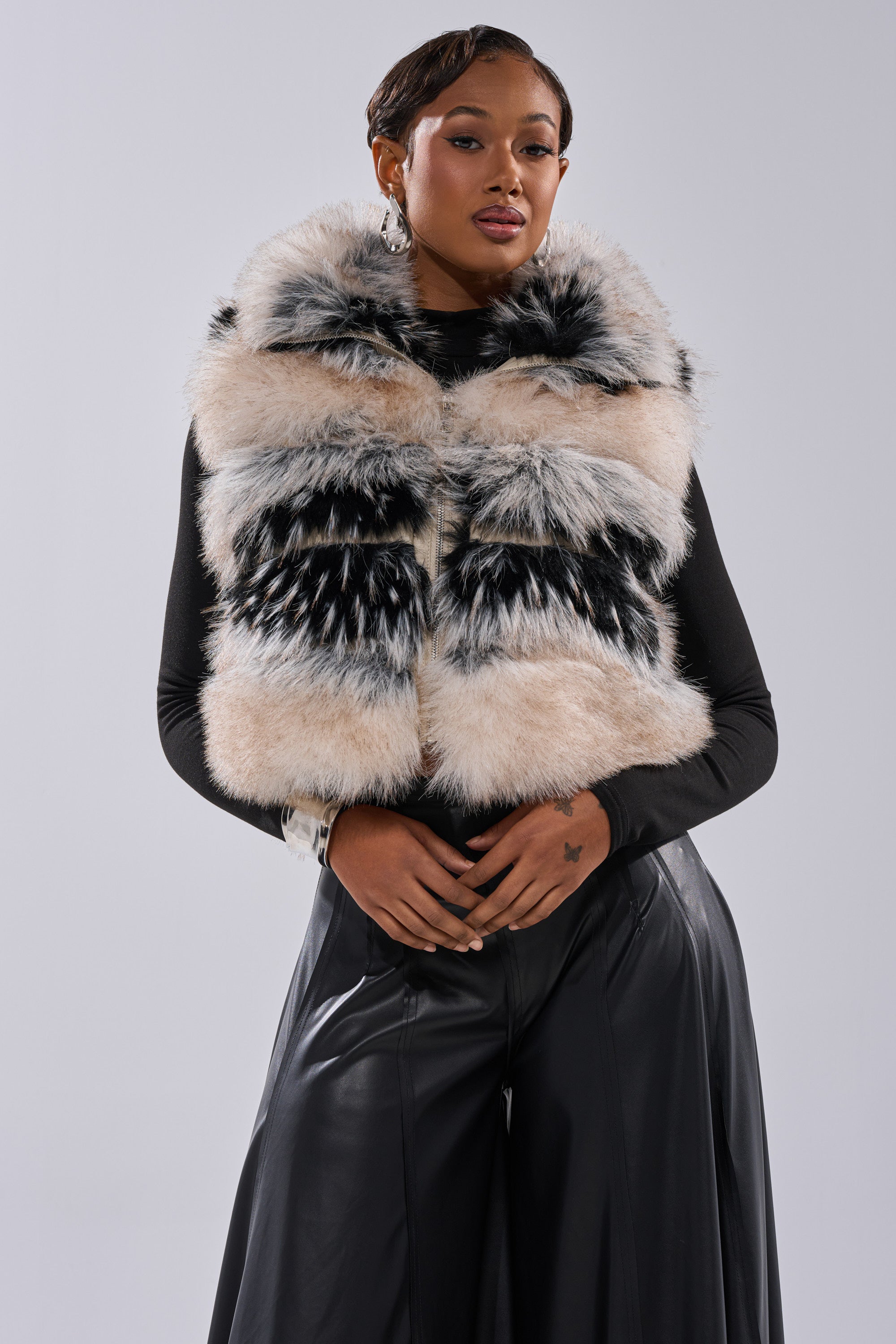 KIKI FAUX FUR VEST