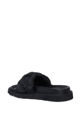 AZALEA WANG BEE FLAT SANDAL IN BLACK