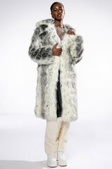 KYOTO NIGHTS LONG FAUX FUR JACKET